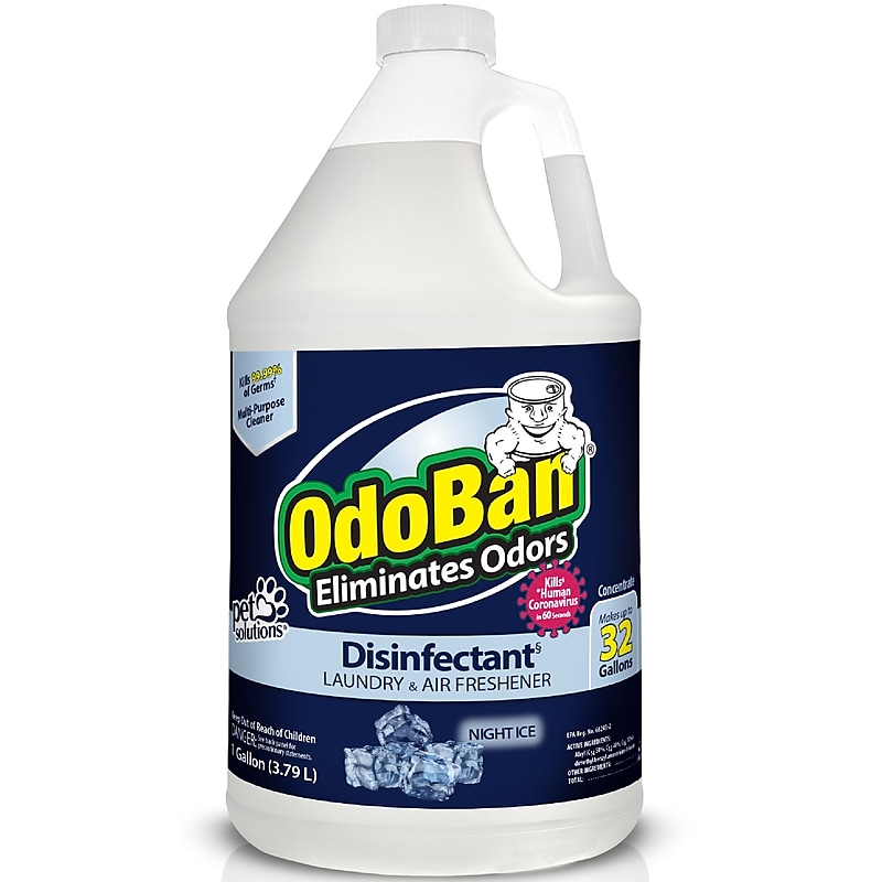 OdoBan Air Freshener & Deodorizer, Night Ice Scent, 1 Gallon (911901-G4) image 1