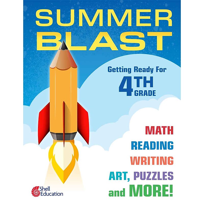 Shell Education Summer Blast: Getting Ready for Fourth Grade Activity Book (51554) image 1