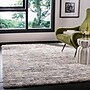 Safavieh Berber Shag Collection 5'-3" x 7'-6" Rectangle Indoor Area Rug, Machine Made, Grey Blue/Cream (BER219G-5)~#|#~C01D8460-D2F8-4286-9F7B4C836F226F99_sc7