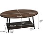 Household Essentials Jamestown 39.38"W x 23.5"D Laminate Coffee Table, Mid-Century Walnut/Black (8134-1)~#|#~C01EAEDE-C627-42F0-8C883E6A77643093_sc7