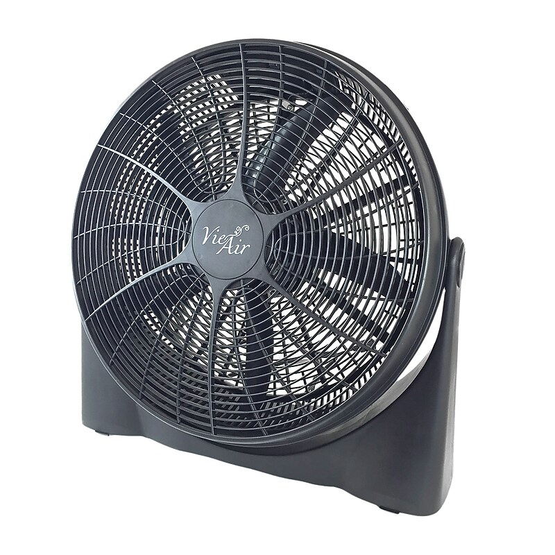 Vie Air High Velocity 20" Floor Fan, 3-Speed, Black (93896358M) image 1