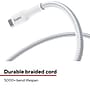 Staples TECH Lightning to USB-C Charging Cable, 6.5 ft., White (ST62333)~#|#~C025F76A-7841-45C8-90D5725ED0C6BC65_sc7
