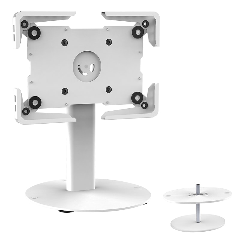 Mount-It! Adjustable Universal Tablet Countertop Stand with Tilt, for 9.7" to 13" Screens, White (MI-3881WHT) image 1