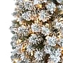 Nearly Natural 8' Flocked Pencil Artificial Christmas Tree with 500 Clear Lights and 646 Bendable Branches (T1908)~#|#~C027B8C6-A7E3-43E1-8EA1A2A3001EEFA4_sc7