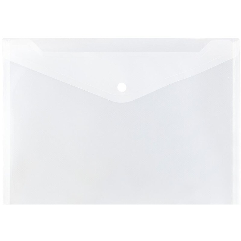 JAM Paper Premium Plastic Document File, Letter, Clear, 3/Pack (218S0CLGX3) image 1