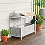 Household Essentials Raised Two Tier Plant Stand, Gray Resin (ML-5021)~#|#~C02C08F2-21EF-4A47-89E02001FB2D3BEA_sc7