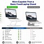 Uncaged Ergonomics Adjustable Swivel Laptop Stand for Desk, Steel, 360° Rotation, Up to 16", White~#|#~C02F6C84-138D-4F76-B2EDDE426C11C264_sc7