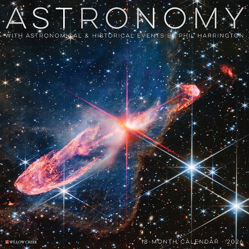 2026 Willow Creek Astronomy 12" x 12" Monthly Wall Calendar (49952X) image 1