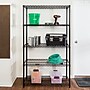 Honey Can Do 5-Shelf Metal Unit, 42"W, Black (SHF-01440)~#|#~C038029A-76B0-4837-9482DB1FE2E67033_sc7