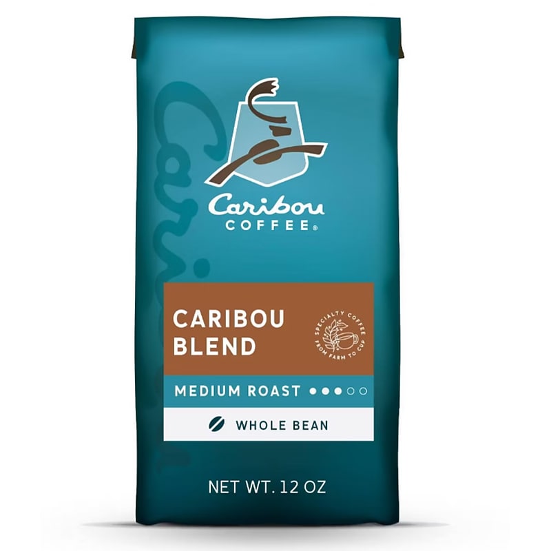 Caribou Coffee Caribou Blend Whole Bean Coffee, Medium Roast, 12 oz. (505554) image 1