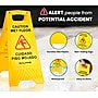 Alpine Industries 24 in. A-Frame Multilingual Caution Safety Wet Floor Sign, Yellow, 10 Pack (ALP499-10)~#|#~C03D75D5-F4C8-4C0B-80B6F4DEF197A180_sc7