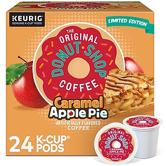 The Original Donut Shop Caramel Apple Pie Coffee, Keurig K-Cup Pod, Light Roast, 24/Carton (5000355500)