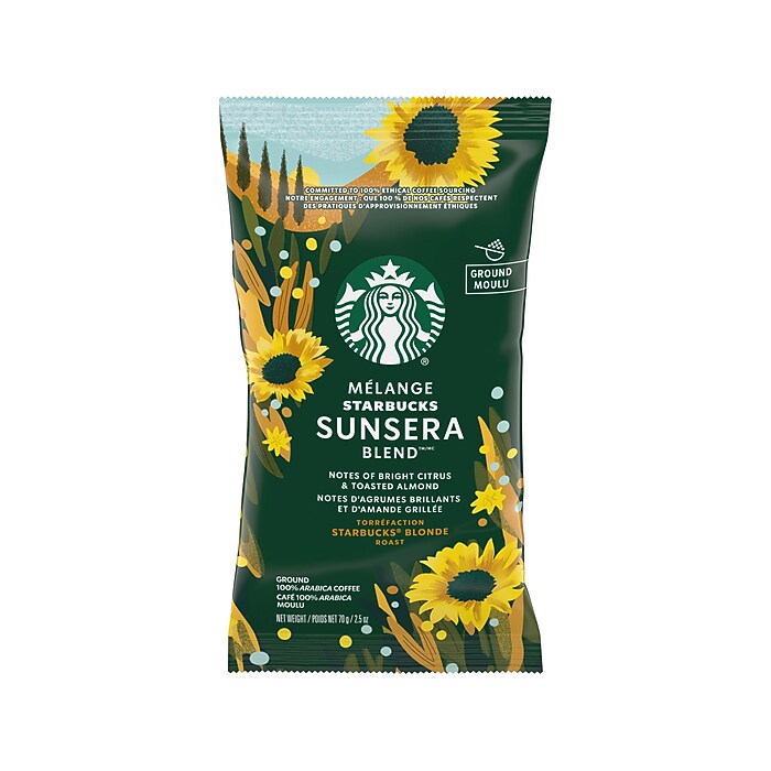 Starbucks Sunsera Blend Coffee Packets, Light Roast, 2.5 oz., 18