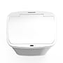 Nine Stars Stainless Steel Motion Sensor Trash Can, 13.2 Gallon, White (DZT-50-28WH)~#|#~C048B650-1BC9-4D43-982C31E1E2DA1FE6_sc7