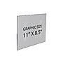 Azar 11" x 8.5"  Adhesive Sign Holder, Horizontal, Wall-Mounted, Top/Side Loading, Acrylic, Clear, 10/Pack (122022)~#|#~C04A215F-7177-40B1-ADE1A214F687FF60_sc7