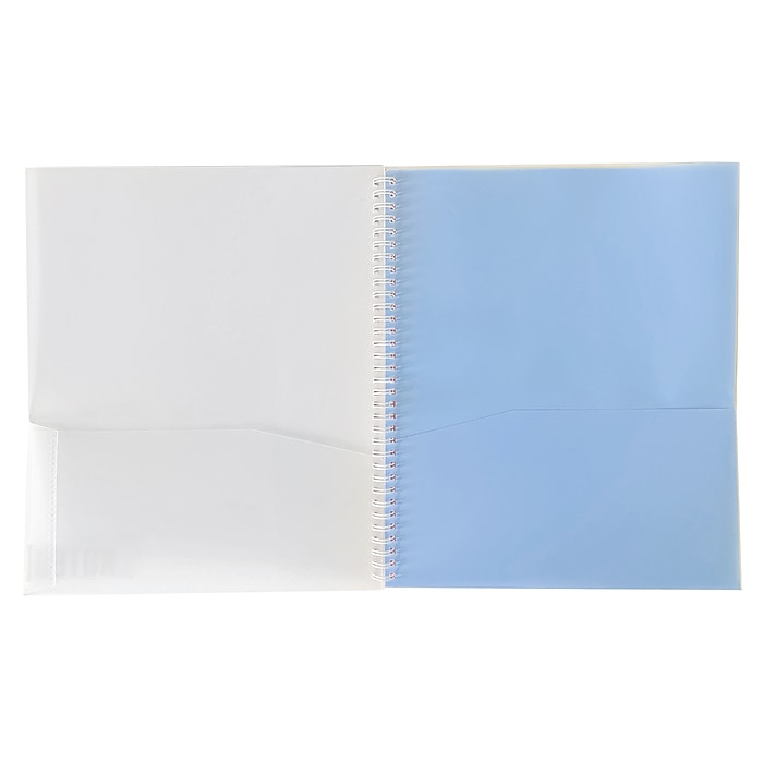 Carolina Pad Noted Matte 10 Pocket Plastic Portfolio Folder with
