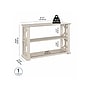 Bush Furniture Homestead 47" x 16" Console Table with Shelves, Linen White Oak (HOT248LW-03)~#|#~C04F6476-AED6-46A0-AB985733E287FBEC_sc7