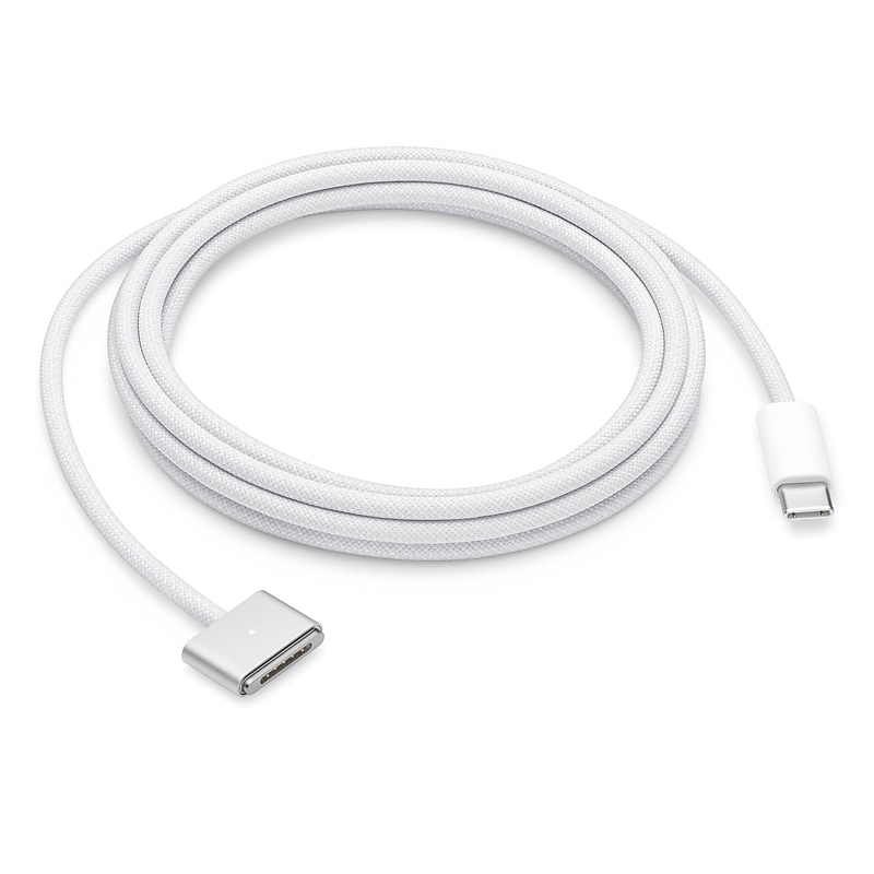 Apple Magnetic USB-C to MagSafe 3 Charging Cable, 6.56 ft., White (MW613AM/A) image 1