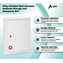 Viva Comfort Steel 2-Shelf Corner Mount Locking Medicine Medical Cabinet, 0.9 cu. ft., White (ADI999-01-1-MK)~#|#~C0570556-C3C7-4826-8083B4B2F13139D1_sc7