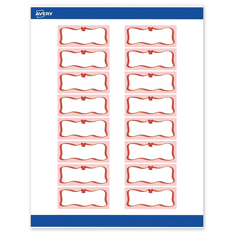 Avery Rectangle Multipurpose Labels, 1" x 2-5/8", White, 160/Pack (19479370570) image 1