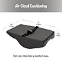Mind Reader Memory Foam Ergonomic Lower Back Cushion Posture Corrector, Black/Blue (MEMCUSHGL-BLK)~#|#~C0636428-A1BA-40B3-888E27F5D962BDC5_sc7