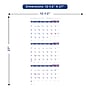 2026-2027 Brownline Classic 12.25" x 27" Three-Month Wall Calendar, White (C171128-27)~#|#~C0650CC9-192C-4107-8DFE2CA5CBDDE5D4_sc7