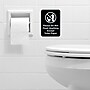 Excello Brands Restroom Indoor Wall Signs, 5" x 7", Black/White, 2/Pack (EGP-HD-0255-B)~#|#~C0673B07-C37F-4025-A4933BF079AC68FD_sc7