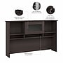 Bush Furniture Cabot 60"W Desktop Hutch, Gray (WC31731)~#|#~C06D54B4-7432-4819-942C21C4AA3E63F2_sc7