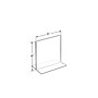 Azar Sign Holder, 5" x 6", Vertical, Clear Acrylic, 10/Pack (152724)~#|#~C0745C4B-B416-449F-8B1BEC009F47834F_sc7