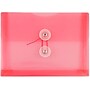 JAM Paper Premium Plastic Filing Envelope with Button & String Closure, Pink, 3/Pack (920B1PIX3)~#|#~C075AD5F-F760-444D-846A139B2BDB8C67_sc7