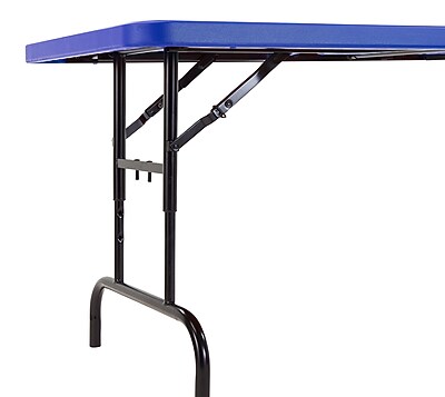 NPS BTA Series Height Adjustable Plastic Folding Table - Thumbnail 2