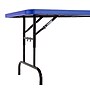 NPS BTA Series 30" x 72" Heavy Duty Height Adjustable Plastic Folding Table, Blue (BTA-3072-04)~#|#~C082B924-6AE9-44F1-8058AC79ADA961D2_sc7
