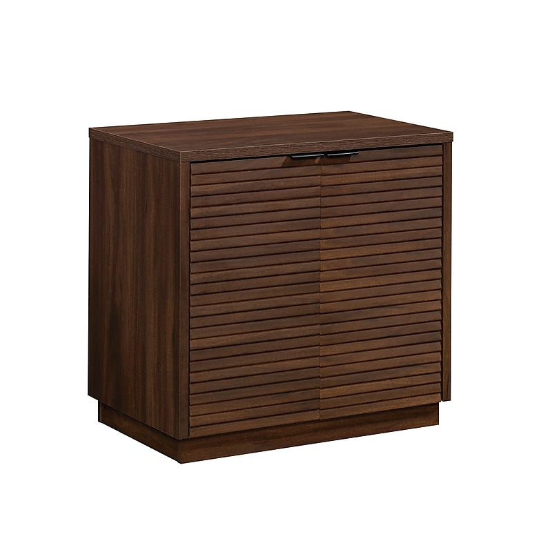 Sauder Palo Alto 29"H Storage Cabinet, Spiced Mahogany (427823) image 1