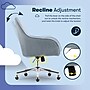Serta Chloe Ergonomic Velvet Swivel Computer and Desk Chair, Ash Blue (CCHR10012C)~#|#~C08561E2-2413-4072-A259DBDDB2DF58F9_sc7
