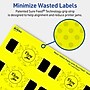 Avery Cigar Laser/Inkjet Multipurpose Labels, 1.5" x 3.5", Neon Yellow (800/Box)~#|#~C086A7EF-5B04-4D0A-9ED086208AAE4A90_sc7