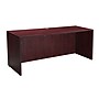 Boss Office Products 66" Desk and Credenza with Hutch and 2 File Pedestals, Mahogany (GROUPA16-M)~#|#~C086F850-4D97-4BAD-A2A16B7DC4A7E389_sc7