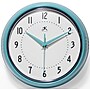 Infinity Instruments Round Retro Wall Clock, Aluminum, 9.5" (10940-TQSE)~#|#~C0884D70-8D82-4D77-88EE5D1358D2900C_sc7