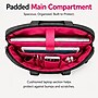 Vangoddy 13" Nylon Laptop Bag, TSA Checkpoint Friendly, Gray/Pink (NBKLEA604)~#|#~C08DAE7D-E03C-4EAF-98D27066818F774B_sc7