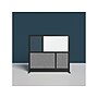 Luxor Workflow Series 4-Panel Freestanding Modular Room Divider System Starter Wall with Whiteboard, 48"H x 53"W, Black/Gray~#|#~C08DD314-7D58-42C0-AF9B13A5630C46B1_sc7