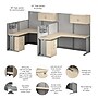 Bush Business Furniture Office in an Hour 2 Person L Cubicle Desk Set, Natural Elm (OIAH008NE)~#|#~C092FB5A-D146-4A70-A9C702F14AF86F43_sc7