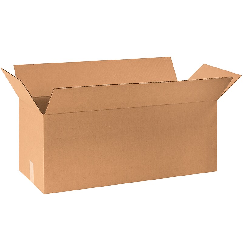 30" x 12" x 12" Shipping Boxes, 32 ECT, Brown, 15/Bundle (301212) image 1
