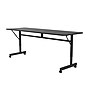 Correll Econoline 60"W x 24"D Adjustable Foldable Training Room Table, Laminate, With Wheels, Black Granite (FTM2460TF07)~#|#~C0A6F727-68A2-4707-ADDB0A997BA6F21C_sc7
