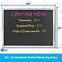 Flipside Dry-Erase Blackboard, Aluminum Frame, 24" x 36" (17931)~#|#~C0A705F6-2D30-47A1-8519B224D9562FCF_sc7
