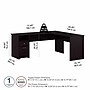 Bush Furniture Cabot 72"W L Shaped Computer Desk with Drawers, Espresso Oak (CAB051EPO)~#|#~C0A7EBB1-681A-4E3A-AF8118C230837E9E_sc7