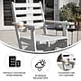 Flash Furniture Tolleson Commercial Grade Adirondack Dining Chair, White (LEHMP203710WHT)~#|#~C0A810DB-8891-433A-AB1F69E786E4679C_sc7