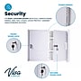 Viva Comfort Medium Double Door Medicine Locking Secure Storage Medical Cabinet, 0.3 cu. ft., White (ADIME999-02-WHI-MK)~#|#~C0ABB91E-780F-451E-BE877959E4595B41_sc7