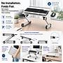 Uncaged Ergonomics WorkEZ Adjustable Keyboard and Mouse Tray, Silver (WEKTs)~#|#~C0AC675E-602B-41E7-BADFC7C531BE1AE1_sc7