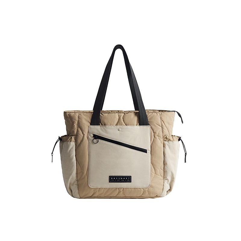 BAGSMART Vega Polyester Tote Bag, Grullo (BM0305085AN497) image 1