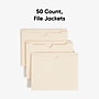 Smead Recycled Reinforced File Jacket, 2" Expansion, Letter Size, Manila, 50/Box (75560)~#|#~C0AF2EAF-7CFE-4586-A0B2508792BDD04F_sc7