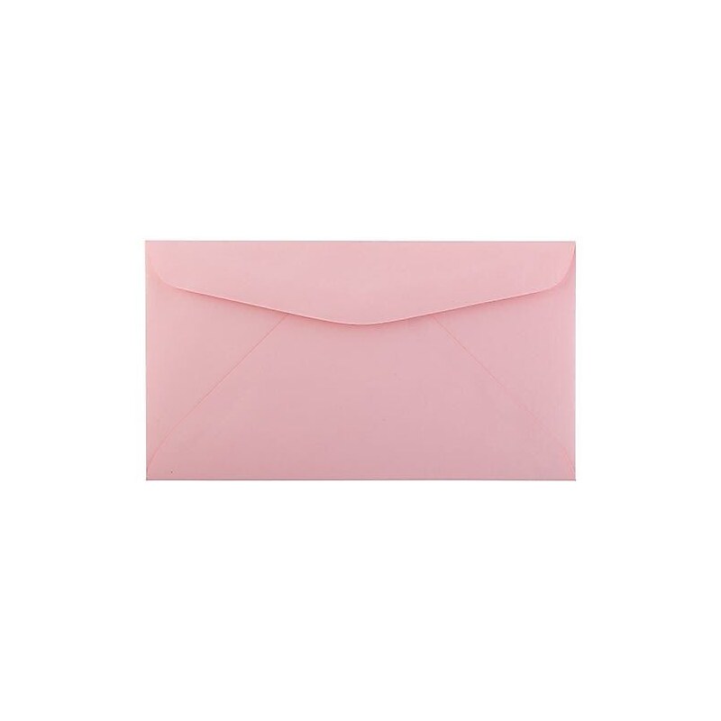 JAM Paper #6 3/4 Booklet Envelopes, 3 5/8" x 6 1/2", Pink, 100/Pack (72660d) image 1